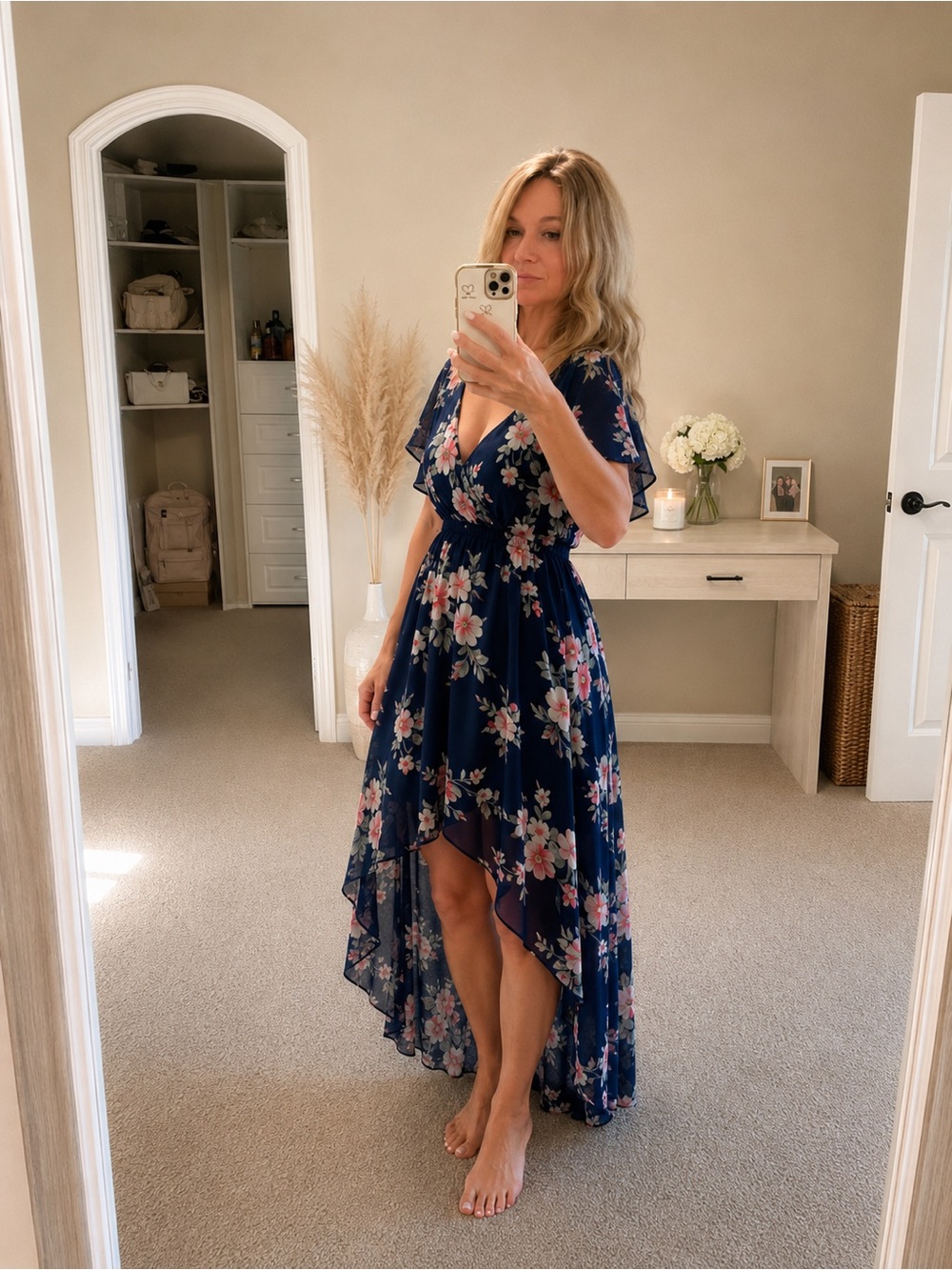 Lily Rose Floral Hi-Low Dress – Size Medium